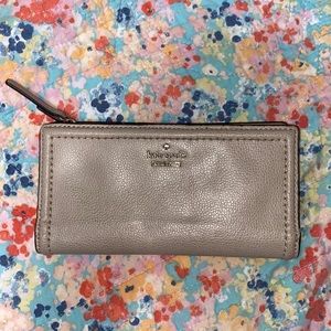 nude Kate Spade wallet